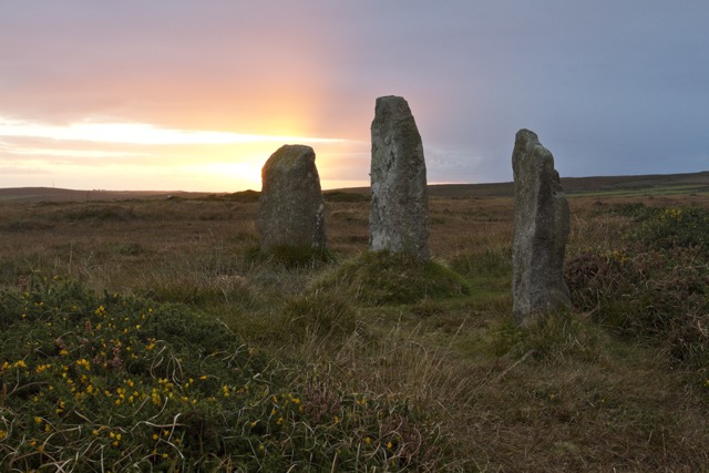 Sunset over the Nine Maidens