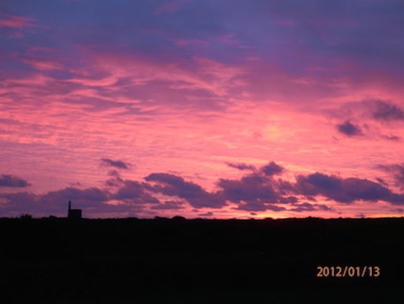 Sunset behind Greenburrow