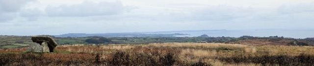 View from Mulfra Quoit towards the Lizard peninsula